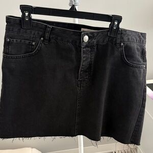 ASOS Tall Denim Low Rise Skirt